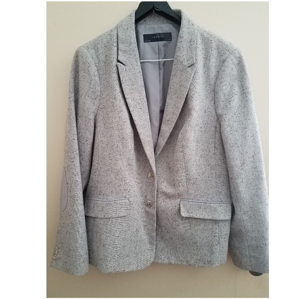 The Limited Grey Tweed Blazer